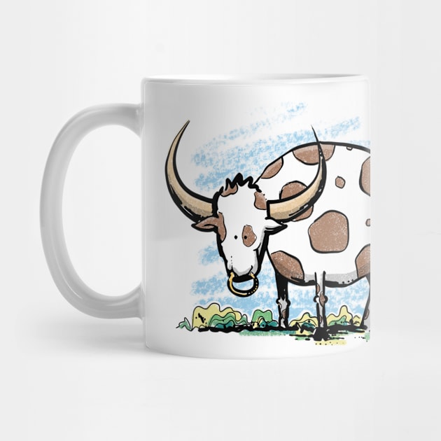 Long horned bull by Jason's Doodles